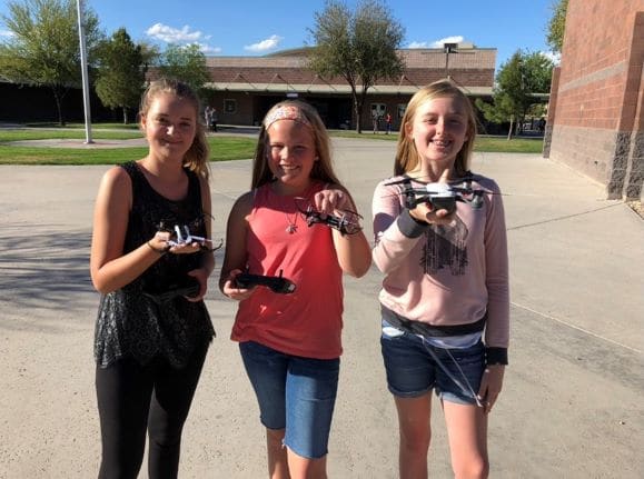 Moxie Girls with drones